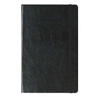 Записная книжка Baer, А5, 256 страниц, на резиночке, с ручкой, чёрная