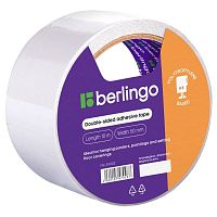 Клейкая лента двусторонняя Berlingo, 50 мм х 10 м (основа полипропилен)