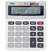 Калькулятор настольный DELI "1217" 12 разрядный, 133.5х106х33.2 мм, белый