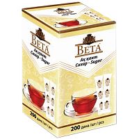 Сахар в стиках Beta, кристаллический, 200 шт.