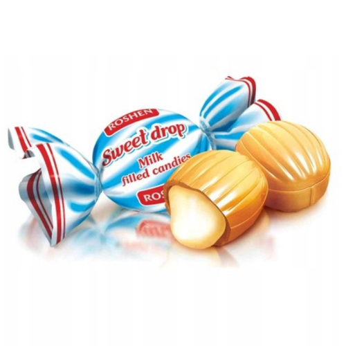Карамель леденцовая Roshen "Молочная капля", 1 кг