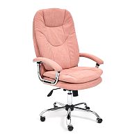 Кресло для персонала SOFTY LUX, 650х450х1360 мм, флок, розовый