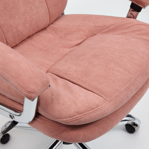 Кресло для персонала SOFTY LUX, 650х450х1360 мм, флок, розовый фото 16