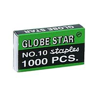 Скобы Globe Star для степлера №10, никелированные, 1000 шт.