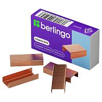 Скобы Berlingo для степлера №10, медные, 1000 шт.