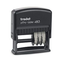 Датер со свободным полем Trodat 4813, размер клише 26х9 мм, 3,8 мм
